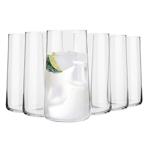 Krosno Verre à Eau Jus Highball | Lot de 6 | 540 ML | Collection Avant-Garde | Parfait la Maison, Les Restaurants Les Fêtes | Lavable au Lave-vaisselle