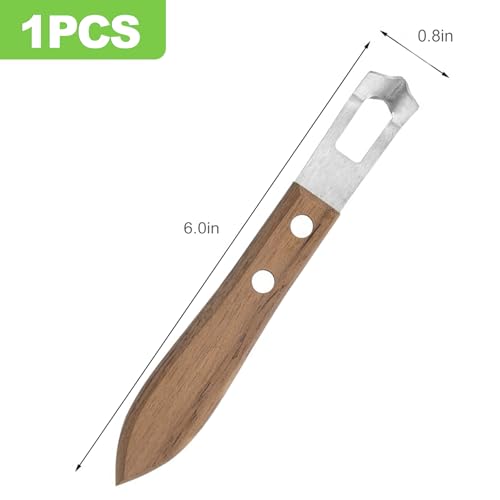 CeroDimo Channel Knife Lemon Peeler - Citrus Zester Tool with Wooden Handle, Stainless Steel Lemon Twist and Orange Peeler, Perfect Bar and Cocktail Garnish Tool