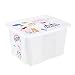 Produktbild keeeper Peppa Wutz Aufbewahrungsbox mit Deckel, Dreh- und stapelbar, Für Kinder, 30 l, Karolina, Natural Transparent