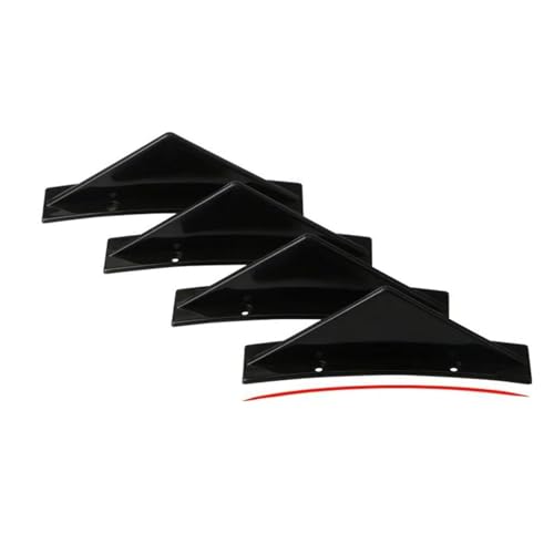 Becquet arrière universel en carbone noir brillant pour coffre et pare-choc de voiture
