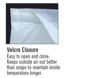 Insulated Reusable Tote Bags, White Color, 3 Pack3