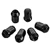 HZEL M12x1.5 Car Bulge Acorn Lug Nuts, 20PCS Carbon Steel Closed End Automotive Lug Nut, Vehicle Wheel Nut Replacement Accessories, Compatible with Lacrosse Equinox Impala (Black)