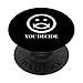 Divertente Decidi Felice O Triste Faccia Sorriso O Cigliata Mood Emoji PopSockets PopGrip Intercambiabile