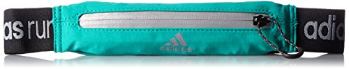 adidas Run Belt - Cinturón Unisex, Color Negro/Gris, Talla única