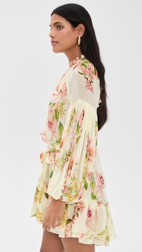 Women's Ruffle Mini Dress with Tie Up Belt4