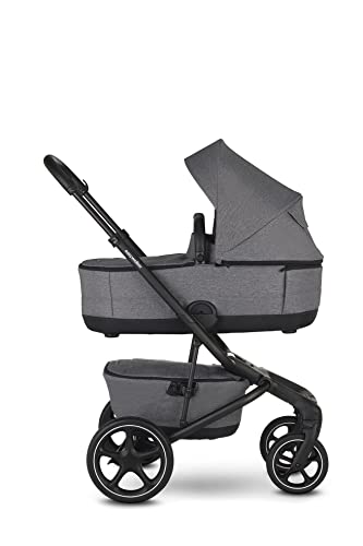 Easywalker Jimmey Set bestaande uit kinderwagen met zitting, badkuip, voetenzak en regenbescherming voor badkuip - Iris Grey - Afbeelding 4