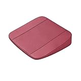 Autositzkissen Keilkissen für Hyundai ix35 2018-2023, Sitzerhöhung Auto Entlastet das Steißbein Memory Foam Atmungsaktiv Zubehör,Red-4cm