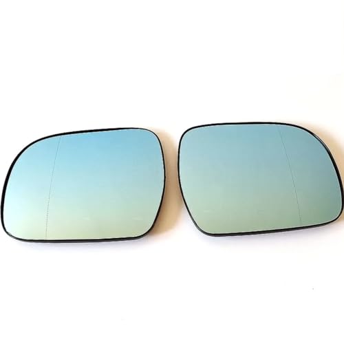 Cristal de espejo retrovisor derecho calefactable azul gran angular para Toyota Hilux 3