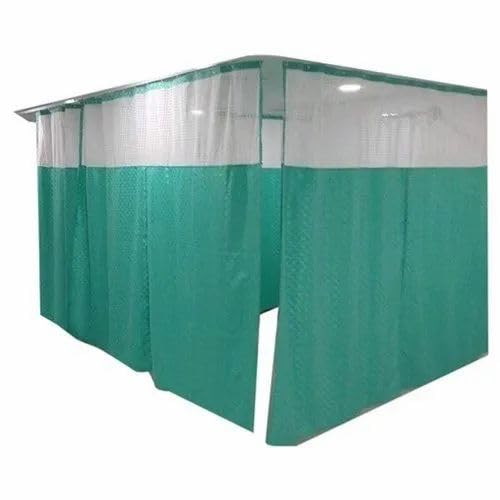 Medical Privacy Curtain, Hospital ICU Room Divider, Green-image-9