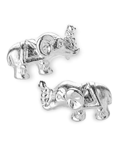 Boucles d'oreilles éléphant sans nickel hypoallergéniques en argent 925