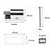 SING F LTD Toilet Seat Hinges - Left & Right Soft Close Toilet Seat Fittings - Compatible with Duro - Soft-Close Mechanism