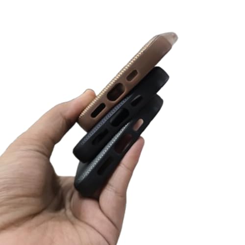 Image of Polycarbonate Ultra-Hybrid Back Cover Case for iPhone 13 Compatible with Mag SFE | Camera Protection | Hard Matte Shockproof Back Cover for iPhone 13 (Brown)