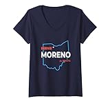 Womens Bernie Moreno For US Senate 2024 Senator Ohio Election V-Neck T-Shirt