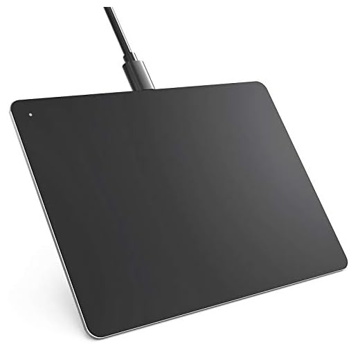VssoPlor Trackpad, touchpad de alta precisão para PC, mouse trackpad ultrafino portátil de alumínio com fio USB com navegação multitoque para laptop Windows 7/10, notebook, desktop