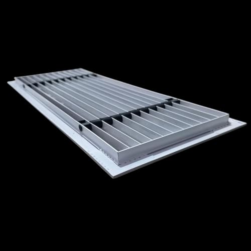 Image of Premium Central air Conditioning Grille- Linear Bar Grilles - Aluminium Powder Coated Grill, Ventilation Grill, Home Grill, ac Jali, Grill for Wall, Sidewall and Ceiling (16 inch * 6 inch)