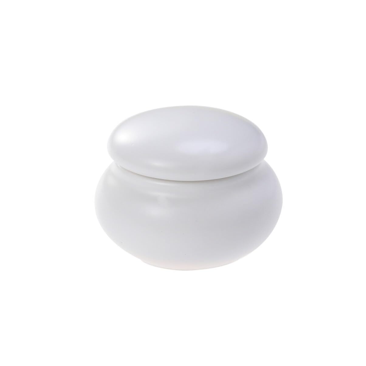 Mini pot cosmétique céramique blanc pour éviter le gaspillage de vos crèmes en voyage