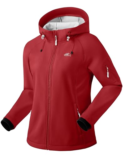 G Gradual Women's Fleece Lined Softshell Jacket Windproof Warm Light