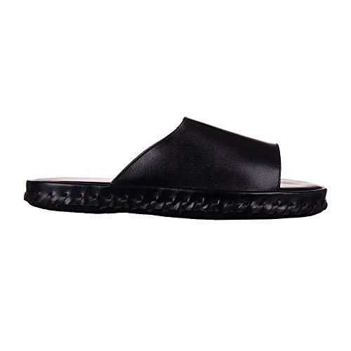 Chinelo de Quarto Masculino em Couro Sleeper 53 Preto 42