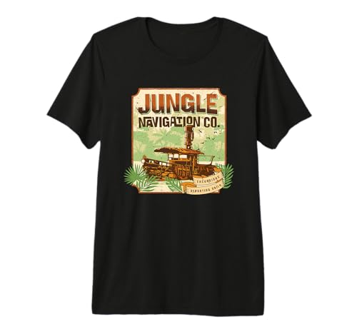 Disney Jungle Cruise t-shirt homme et femme vêtement de voyage vintage pour passionné de safari