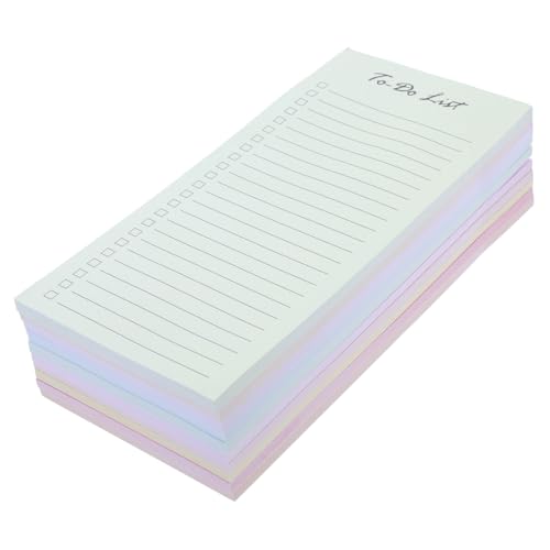 Bloc-notes pour liste de courses et tâches FRCOLOR en lot de 10 pièces lignées