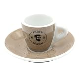 Dekohelden24 Dekohelden24-Porzellan Untertasse, Motiv Ehrenmann, Füllmenge 50ml, Spülmaschinengeeignet, Porzellan, Espressotasse