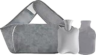 Hot Water Bag Hot Water Bottle with Cover,PVC Warm Water Bag Pouch with Soft Waist Cover for Neck and Shoulder,Back,Hand, Legs,Waist Warm Hot Compress