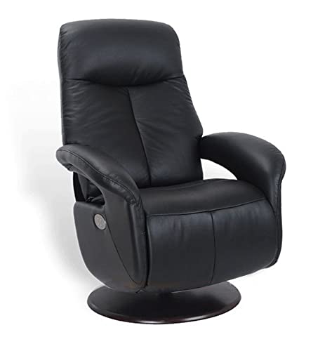 MND MY NEW DESIGN TOLMA : Fauteuil de Relaxation Electrique - Cuir Noir
