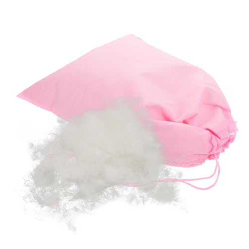 Toyvian Relleno de Plumón de Pato para Edredones y Cojines Plumón Blanco Material de Relleno Natural para Almohadas y Sofá para Manualidades DIY Recambio de Almohadas