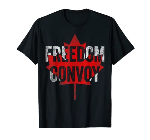 FREEDOM CONVOY 2022 CAMISETAS CANADIANAS DE CAMIÓN DE ARCE VINTAGE Camiseta