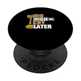 Enchérir haut ou pleurer plus tard Humour drôle de vente aux enchères pour un commissaire priseur PopSockets PopGrip Adhésif