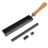 MAGICLULU Gussform mit Holzgriff Metallgießform für Gold und Silber Robustes Schmelzmould mit Zwei Stahlstäben Geeignet für Edelmetallveredelung und DIY Schmuckherstellung