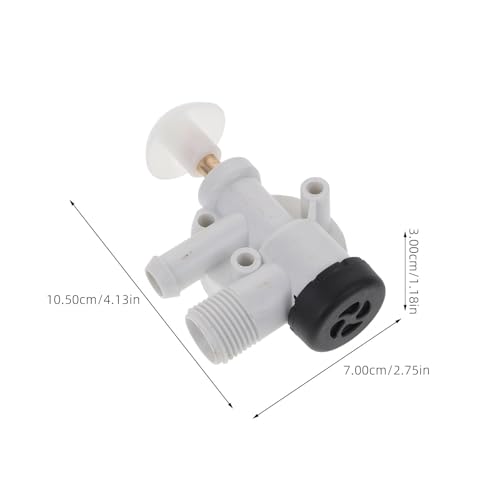 Image of Rv Toilet Water Valve Kit Replacement for Camper Toilets Flush Control Assembly Easy Installation Compatible with Most Rvs 4.13X2.75X1.18 Inches