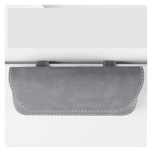 Étui à lunettes de voiture avec clip de fixation bleu lac - 3