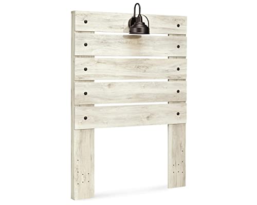 Signature Design By Ashley Cambeck Farmhouse Panel Headboard Only With Usb Charging Stations, Twin, Whitewash #TOP2