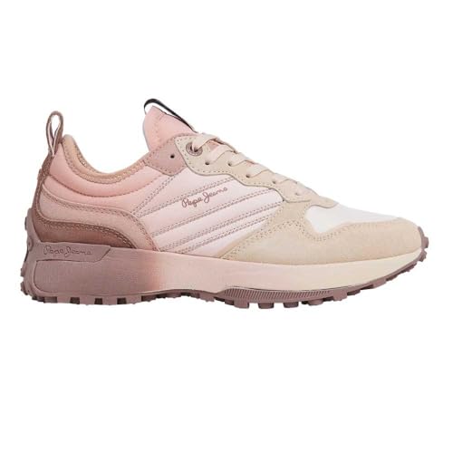 Pepe Jeans Lucky Flag de qualité supérieure en cuir rose avec finitions haut de gamme