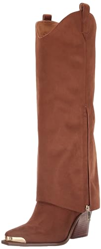 Jessica Simpson Womens Astoli Faux Suede Embellished Cowboy, Western Boots