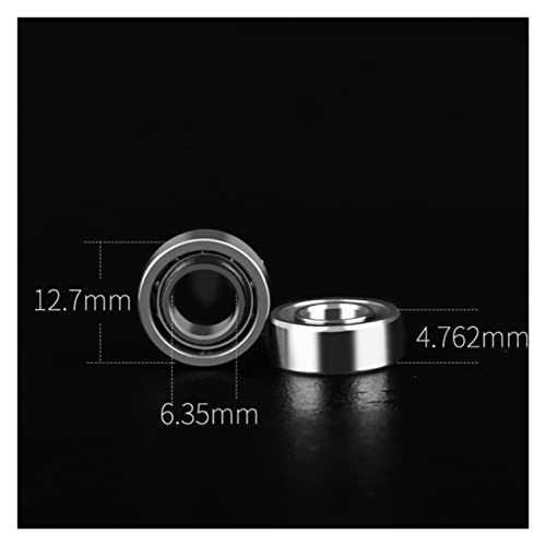 NOVOCE Rolamentos 10pcs Rolamento Aço R188 R188kk Rolamento de roda de rolo em linha 6,35x12,7x4,76m