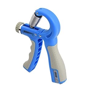 Adjustable Hand Grip Strengthener Counter Gym Fitness Arm Rehabilitation Finger Exercise Training Accessories (White-Style)