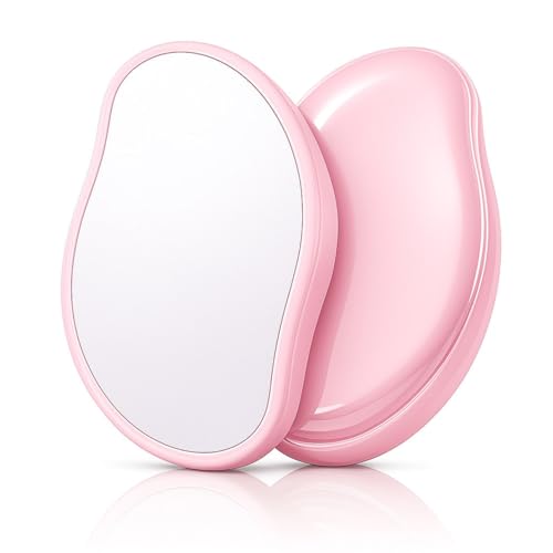 Crystal Hair Eraser for Women and Men – Magic Reusable Crystal Hair Remover for Legs, Arms, Body & Pubic Hair – Painless Exfoliation Hair Removal Stone – Glass Hair Buffer Shaver