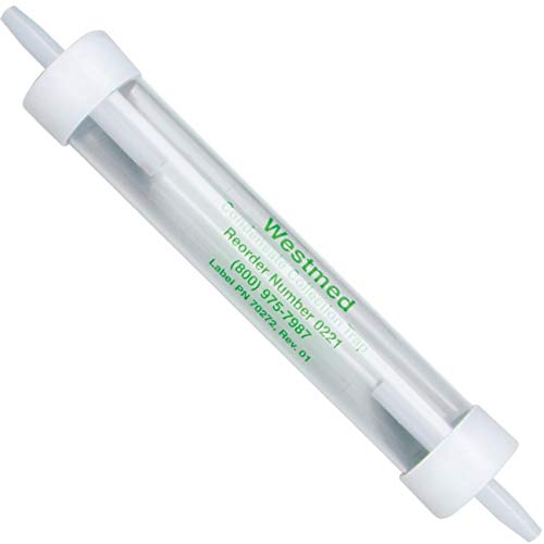1-Pack Westmed #0221 Disposable Oxygen in-Line Water Traps for Condensation Collection in O2 Tubing