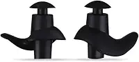 Protetor de Ouvido para Natação em Silicone Flexível, Tampão Auricular - Adulto e Infantil (Preto, Infantil)