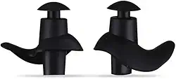 Protetor de Ouvido para Natação em Silicone Flexível, Tampão Auricular - Adulto e Infantil (Preto, Infantil)
