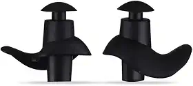 Protetor de Ouvido para Natação em Silicone Flexível, Tampão Auricular - Adulto e Infantil (Preto, Infantil)