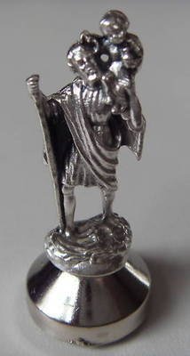 R. Heaven St. Christopher Catholic Statue With Magnetic Base 5cm