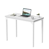 CubiCubi デスク 勉強机 組み立て簡単 頑丈 パソコンデスク 机pcデスク 一人暮らし 幅80cm*奥行き40cm ホワイト