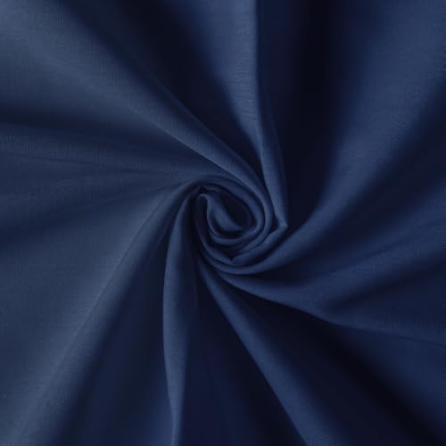 HHZZMIAO Navy Broadcloth