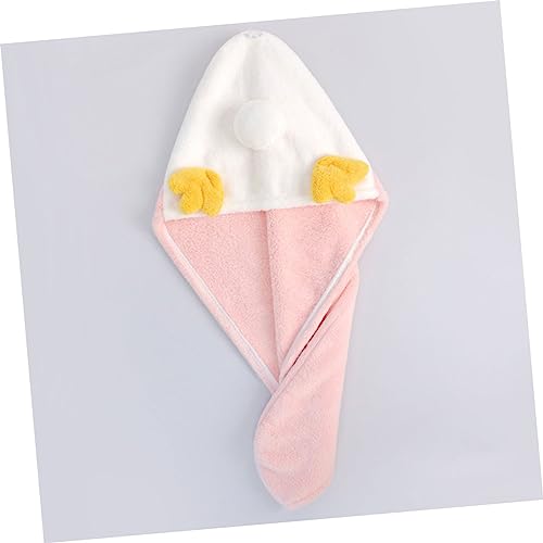 TIDTALEO Chapéu De Cabelo Seco De Lã Coral Chapéu De Secagem Rápida Chapéus De Meninas Touca De Banh