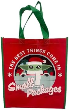 Legacy Licensing Partners Star Wars Baby Yoda Grogu The Child from The Mandalorian Christmas Collectable Large Reusable Tote Bag image 3