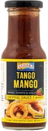 Ashoka Sauce Tango Mango 220g Pack of 1 - Dipping Sauce - Compliment with Any Indian Dishes   Unique and Pungent Flavour   Makes Your Food Tantalizing and Delicious