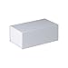 Jillson Roberts 2-Count Small Magnetic Closure Gift Boxes Available in 5 Colors, White Gloss